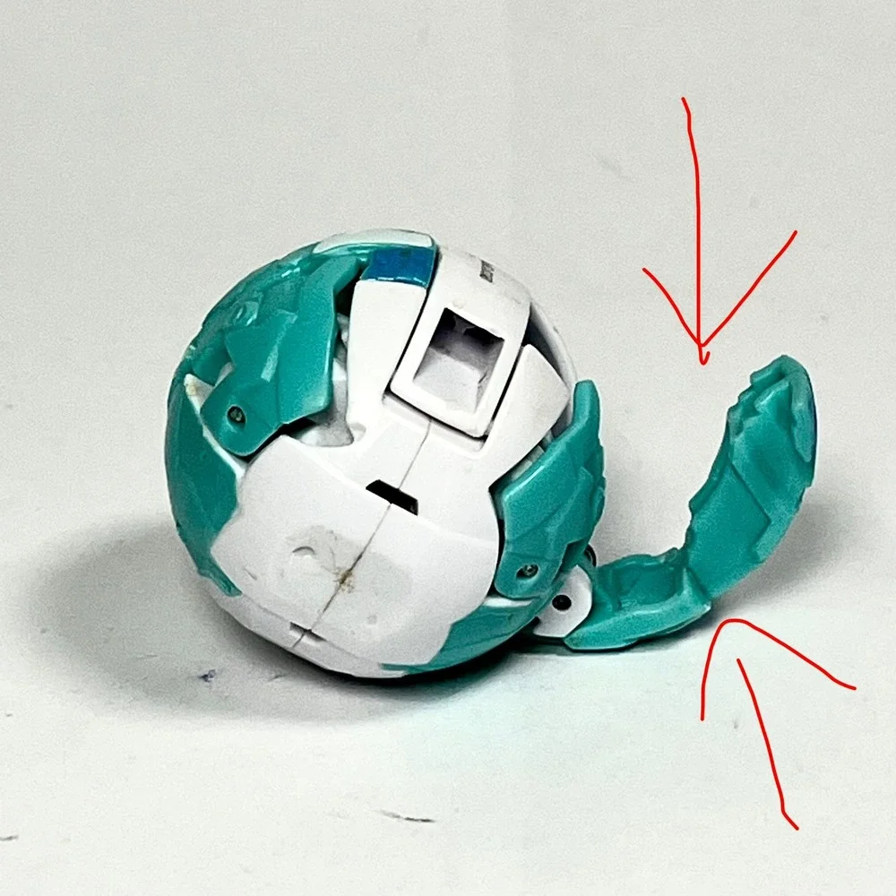 Bakugan Battle Planet Haos Gorthion Ultra Gorilla Figure Spin Master STUCK ARM
